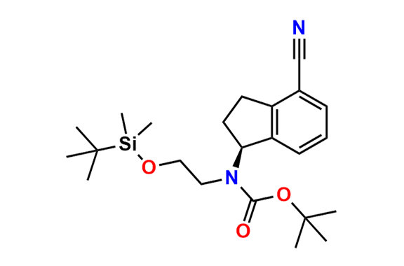 tert-Butyl (S)-(2-((tert-butyldimethylsilyl)oxy)ethyl)(4-cyano-2,3-dihydro-1H-inden-1-yl)carbamate