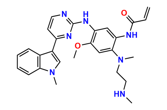 N-(4-methoxy-2-(methyl(2-(methylamino)ethyl)amino)-5-((4-(1-methyl-1H-indol-3-yl)pyrimidin-2-yl)amino)phenyl)acrylamide