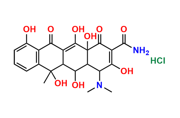 4-(Dimethylamino)-3,5,6,10,12,12a-hexahydroxy-6-methyl-1,11-dioxo-1,4,4a,5,5a,6,11,12a-octahydrotetracene-2-carboxamide Hydrochloride