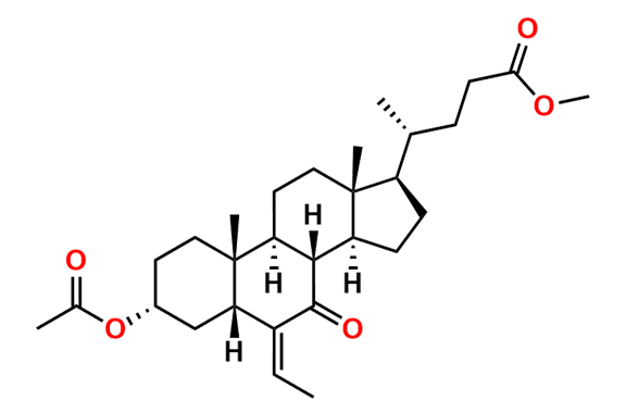 Methyl (R)-4-((3R,5R,8S,9S,10R,13R,14S,17R)-3-acetoxy-6-ethylidene-10,13-dimethyl-7-oxohexadecahydro-1H-cyclopenta[a]phenanthren-17-yl)pentanoate