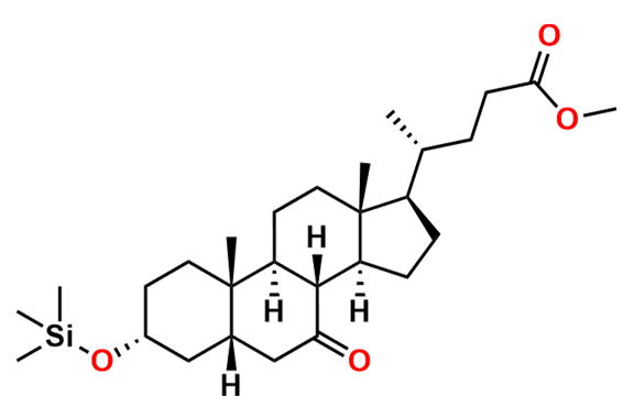Methyl 3alpha-trimethylsiloxy-7-keto-5beta-cholanate