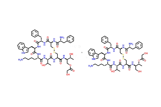 OCA Thr-O-Glycolic ester (1.19RRT)+ Thr-O-Sec (Glycolyl) octreotide (1.25RRT)