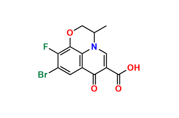 9-Bromo-10-fluoro-2,3-dihydro-3-methyl-7-oxo-7H-pyrido[1,2,3-de]-1,4-benzoxazine-6-carboxylic Acid