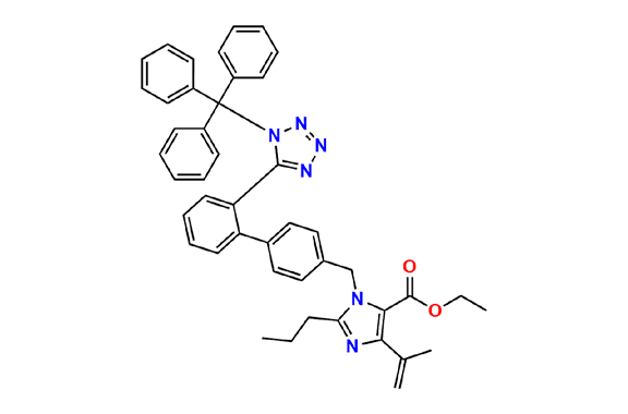 Ethyl 4-(1-methylethenyl)-2-propyl-1-[[2′-[1-(triphenylmethyl)-1H-tetrazol-5-yl][1,1′-biphenyl]-4-yl]methyl]-1H-imidazole-5-carboxylate