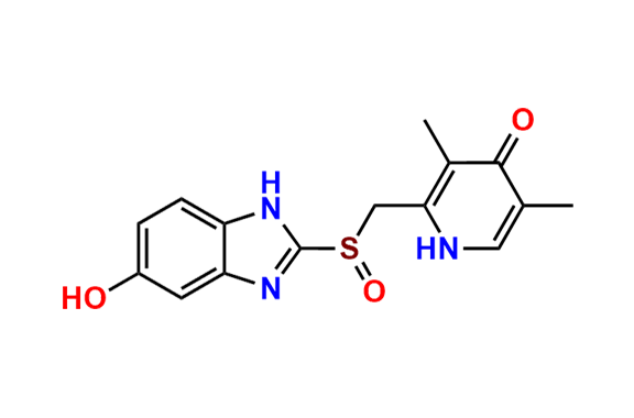 2-(((5-Hydroxy-1H-benzo[d]imidazol-2-yl)sulfinyl)methyl)-3,5-dimethylpyridin-4(1H)-one
