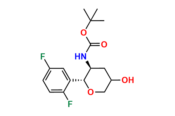 tert-Butyl ((2R,3S)-2-(2,5-difluorophenyl)-5-hydroxytetrahydro-2H-pyran-3-yl)carbamate