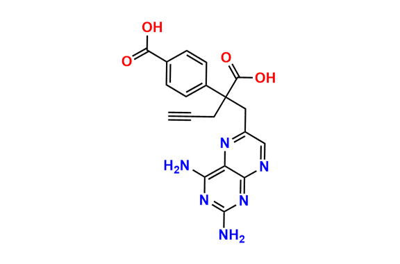 4-(2-Carboxy-1-(2,4-diaminopteridin-6-yl)pent-4-yn-2-yl)benzoic Acid