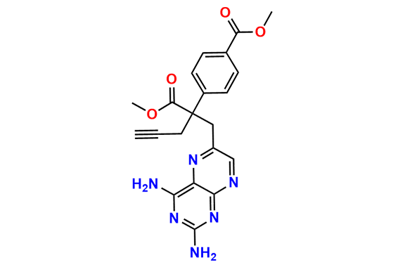 Methyl 4-(2-((2,4-diaminopteridin-6-yl)methyl)-1-methoxy-1-oxopent-4-yn-2-yl)benzoate