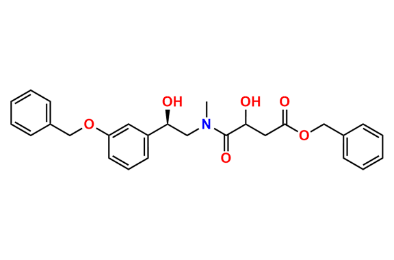 3-Hydroxy-4-[[(2R)-2-hydroxy-2-[3-(phenylmethoxy)phenyl]ethyl]methylamino]-4-oxobutanoic acid phenylmethyl ester