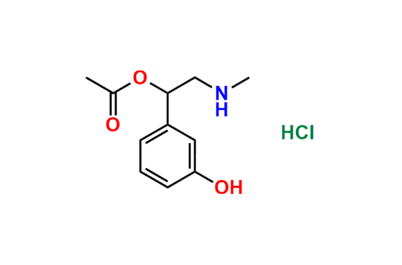 1-(3-Hydroxyphenyl)-2-(methylamino)ethyl Acetate Hydrochloride