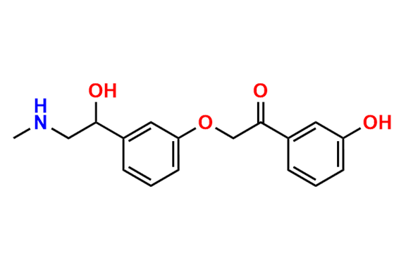 2-(3-(1-hydroxy-2-(methylamino)ethyl)phenoxy)-1-(3-hydroxyphenyl)ethan-1-one