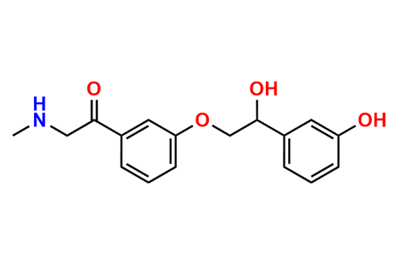 1-(3-(2-hydroxy-2-(3-hydroxyphenyl)ethoxy)phenyl)-2-(methylamino)ethan-1-one