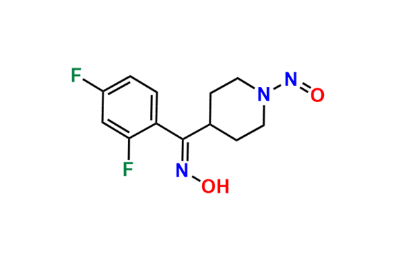N-[(E)-(2,4-difluorophenyl)(1-nitrosopiperidin-4-yl)methylidene]hydroxylamine
