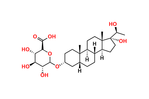 (3α,5β,20S)-17,20-Dihydroxypregnan-3-yl β-D-Glucopyranosiduronic Acid