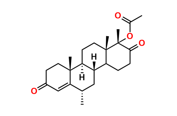 (17a-alfa)-Hydroxy-6alfa,17a-dimethyl-D-homoandrost-4-ene-3,17-dione 17-Acetate