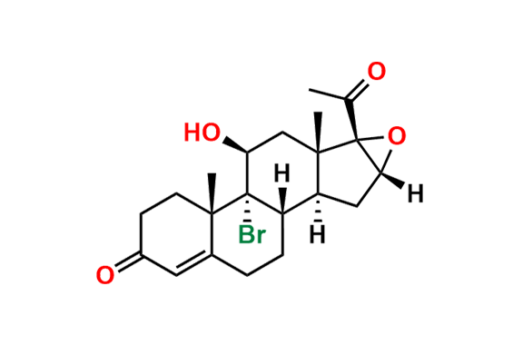9-Bromo-16alpha,17-epoxy-11beta-hydroxyprogesterone