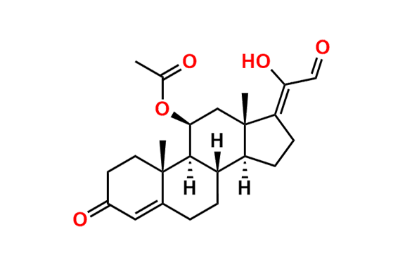 (11beta)-11-(Acetyloxy)-20-hydroxy-3-oxo-pregna-4,17(20)-dien-21-al