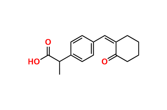 2-(4-((2-Oxocyclohexylidene)methyl)phenyl)propanoic Acid