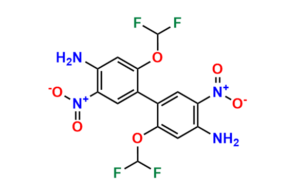 2,2`-Bis(difluoromethoxy)-5,5`-dinitro-[1,1`-biphenyl]-4,4`-diamine