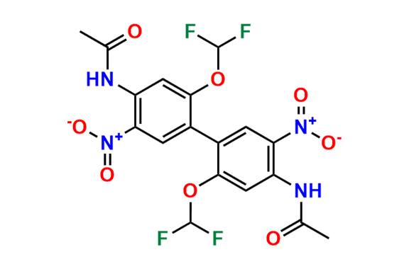 N,N`-(2,2`-bis(Difluoromethoxy)-5,5`-dinitro-[1,1`-biphenyl]-4,4`-diyl)diacetamide