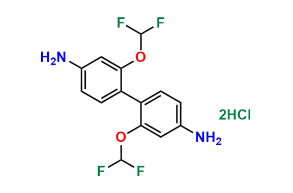 2,2`-Bis(difluoromethoxy)-[1,1`-biphenyl]-4,4`-diamine Dihydrochloride