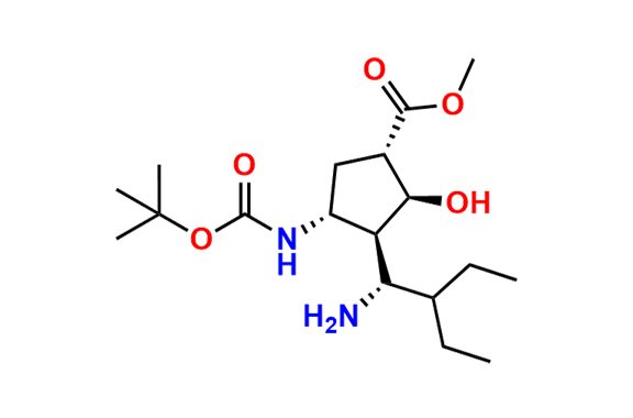 (1S,2S,3S,4R)-3-[(1S)-1-Amino-2-ethylbutyl]-4-[[(1,1-dimethylethoxy)carbonyl]amino]-2-hydroxycyclopentanecarboxylic Acid Methyl Ester