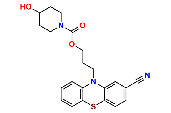 3-(2-Cyano-10H-phenothiazin-10-yl)propyl 4-hydroxypiperidine-1-carboxylate