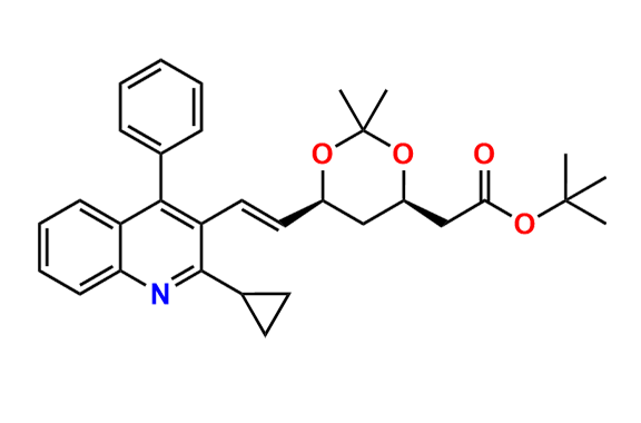 Pitavastatin Desfluoro Acetonide t-Butyl Ester