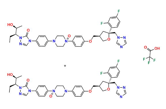 Posaconazole 1-oxido impurity + Posaconazole 4-oxido impurity