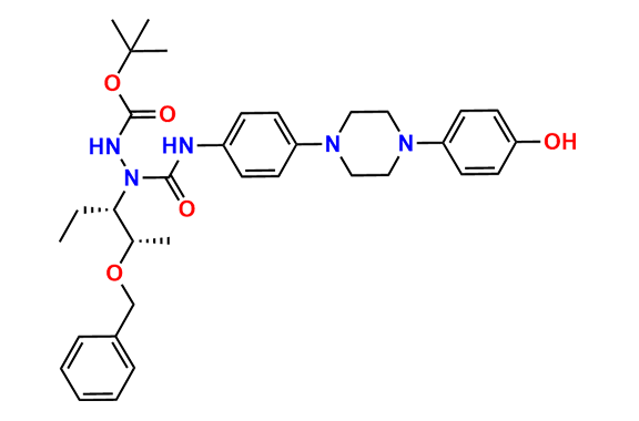 tert-Butyl 2-((2S,3S)-2-(Benzyloxy)pentan-3-yl)-2-((4-(4-(4-hydroxyphenyl)piperazin-1-yl)phenyl)carbamoyl)hydrazinecarboxylate