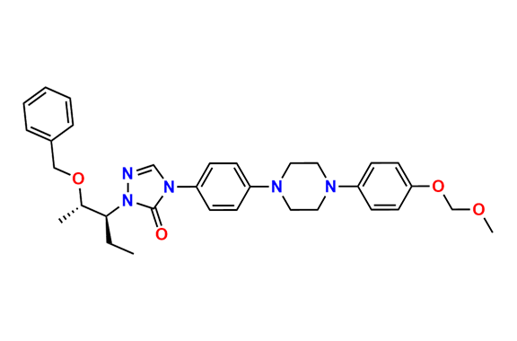 2-[(1S,2S)-1-Ethyl-2-(phenylmethoxy)propyl]-2,4-dihydro-4-[4-[4-(4-O-methoxymethyl-4-hydroxyphenyl)-1-piperazinyl]phenyl]-3H-1,2,4-triazol-3-one