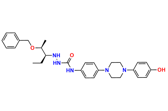 2-((2S,3S)-2-(Benzyloxy)pentan-3-yl)-N-(4-(4-(4-hydroxyphenyl)piperazin-1-yl)phenyl)hydrazine-1-carboxamide