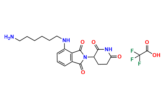4-((6-Aminohexyl)amino)-2-(2,6-dioxopiperidin-3-yl)isoindoline-1,3-dione 2,2,2-trifluoroacetate