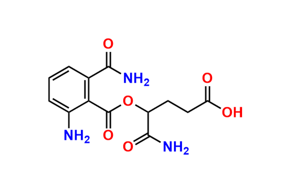 5-Amino-4-((2-amino-6-carbamoylbenzoyl)oxy)-5-oxopentanoic Acid
