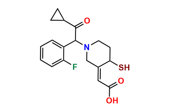 2-(1-(2-Cyclopropyl-1-(2-fluorophenyl)-2-oxoethyl)-4-mercaptopiperidin-3-ylidene)acetic Acid