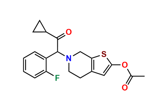 6-(2-Cyclopropyl-1-(2-fluorophenyl)-2-oxoethyl)-4,5,6,7-tetrahydrothieno[2,3-c]pyridin-2-yl Acetate