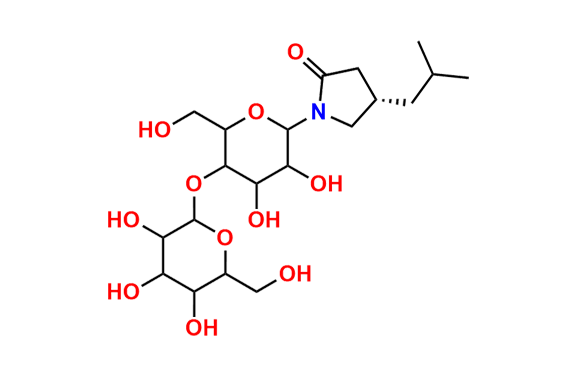 (S)-1-[3,4-Dihydroxy-6-hydroxymethyl-5-(3,4,5-trihydroxy-6-hydroxymethyl-tetrahydro-pyran-2-yloxy)-tetrahydro-pyran-2-yl]-4-isobutyl-pyrrolidin-one