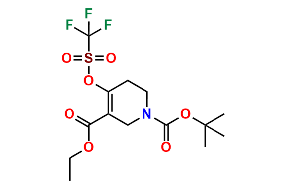 1-(Tert-butyl) 3-ethyl 4-(((trifluoromethyl)sulfonyl)oxy)-5,6-dihydropyridine-1,3(2H)-dicarboxylate