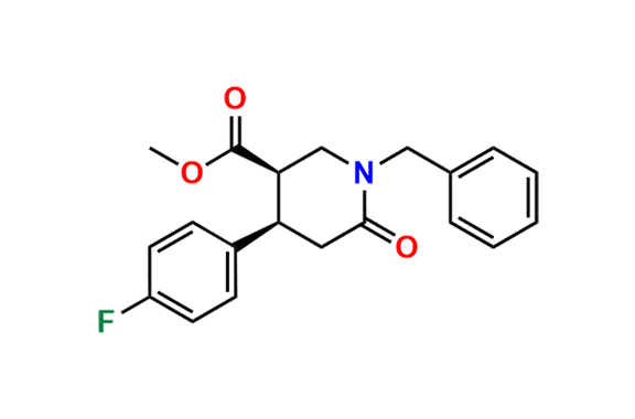 Cis 1-Benzyl-4-(4-fluorophenyl)-6-oxopiperidine-3-carboxylic Acid Methyl Ester