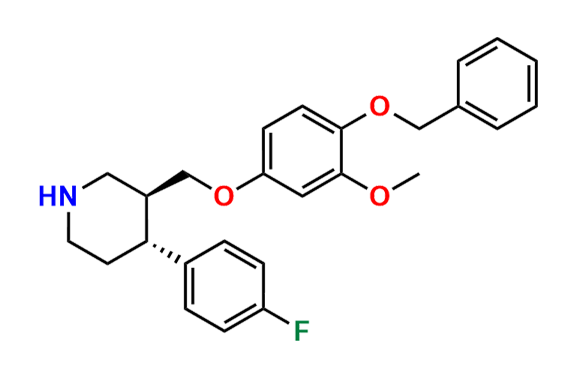 (3S,4R)-4-(4-Fluorophenyl)-3-[[3-methoxy-4-(benzyloxy)phenoxy]methyl]piperidine