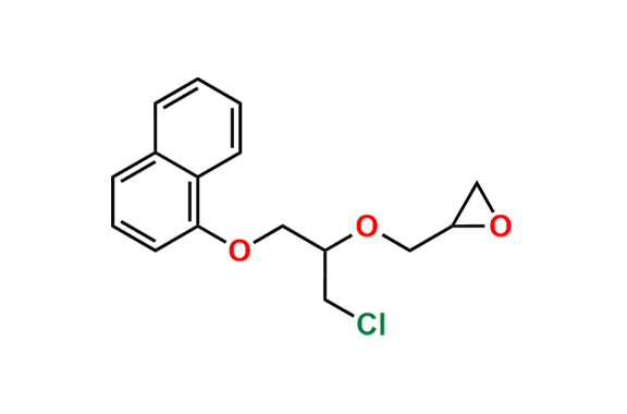 2-(((1-chloro-3-(naphthalen-1-yloxy)propan-2-yl)oxy)methyl)oxirane