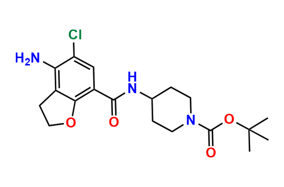 Tert-Butyl 4-(4-amino-5-chloro-2,3-dihydrobenzofuran-7-carboxamido)piperidine-1-carboxylate