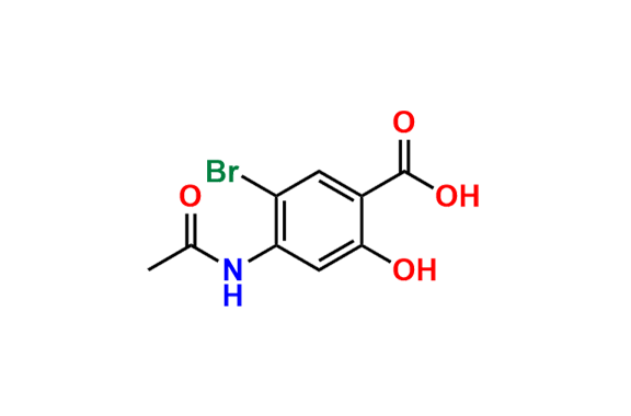 4-Acetamido-5-bromo-2-hydroxybenzoic acid