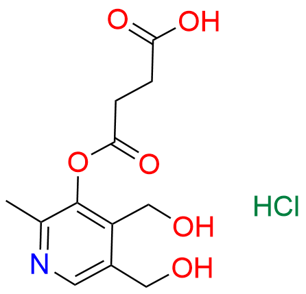 4-((4,5-bis(hydroxymethyl)-2-methylpyridin-3-yl)oxy)-4-oxobutanoic acid hydrochloride