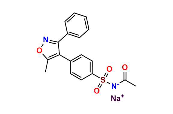 Sodium acetyl(4-(5-methyl-3-phenylisoxazol-4-yl) phenylsulfonyl)amide