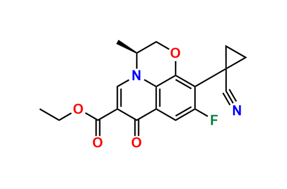 Ethyl (S)-10-(1-cyanocyclopropyl)-9-fluoro-3-methyl-7-oxo-2,3-dihydro-7H-[1,4]oxazino[2,3,4-ij]quinoline-6-carboxylate