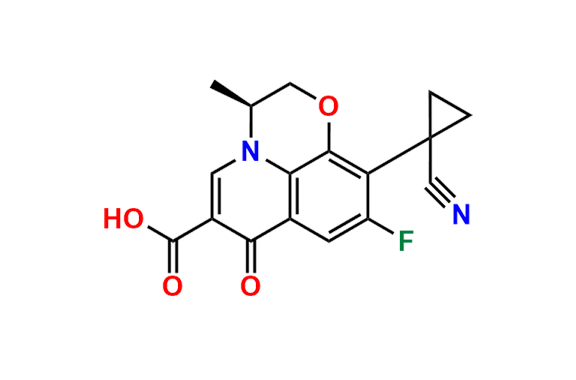 (S)-10-(1-Cyanocyclopropyl)-9-fluoro-3-methyl-7-oxo-2,3-dihydro-7H-[1,4]oxazino[2,3,4-ij]quinoline-6-carboxylic Acid