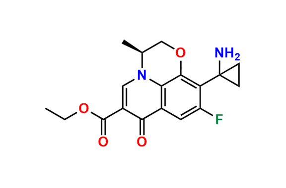Ethyl (S)-10-(1-aminocyclopropyl)-9-fluoro-3-methyl-7-oxo-2,3-dihydro-7H-[1,4]oxazino[2,3,4-ij]quinoline-6-carboxylate