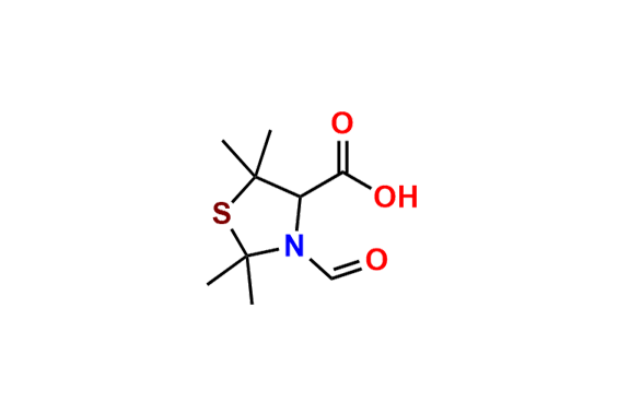 3-Formyl-2,2,5,5-tetramethyl-1,3-thiazolidine-4-carboxylic Acid