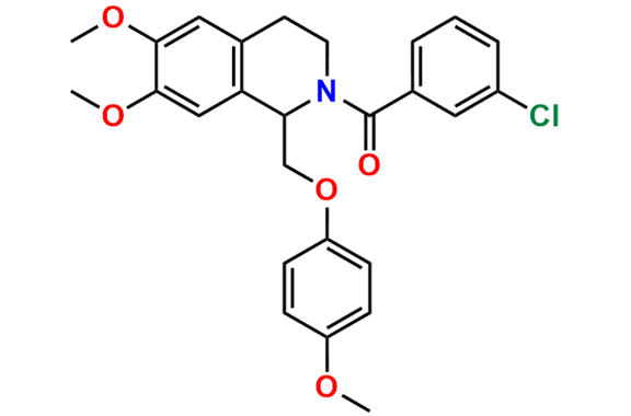 (3-Chlorophenyl)(6,7-dimethoxy-1-((4-methoxyphenoxy)methyl)-3,4-dihydroisoquinolin-2(1H)-yl)methanone